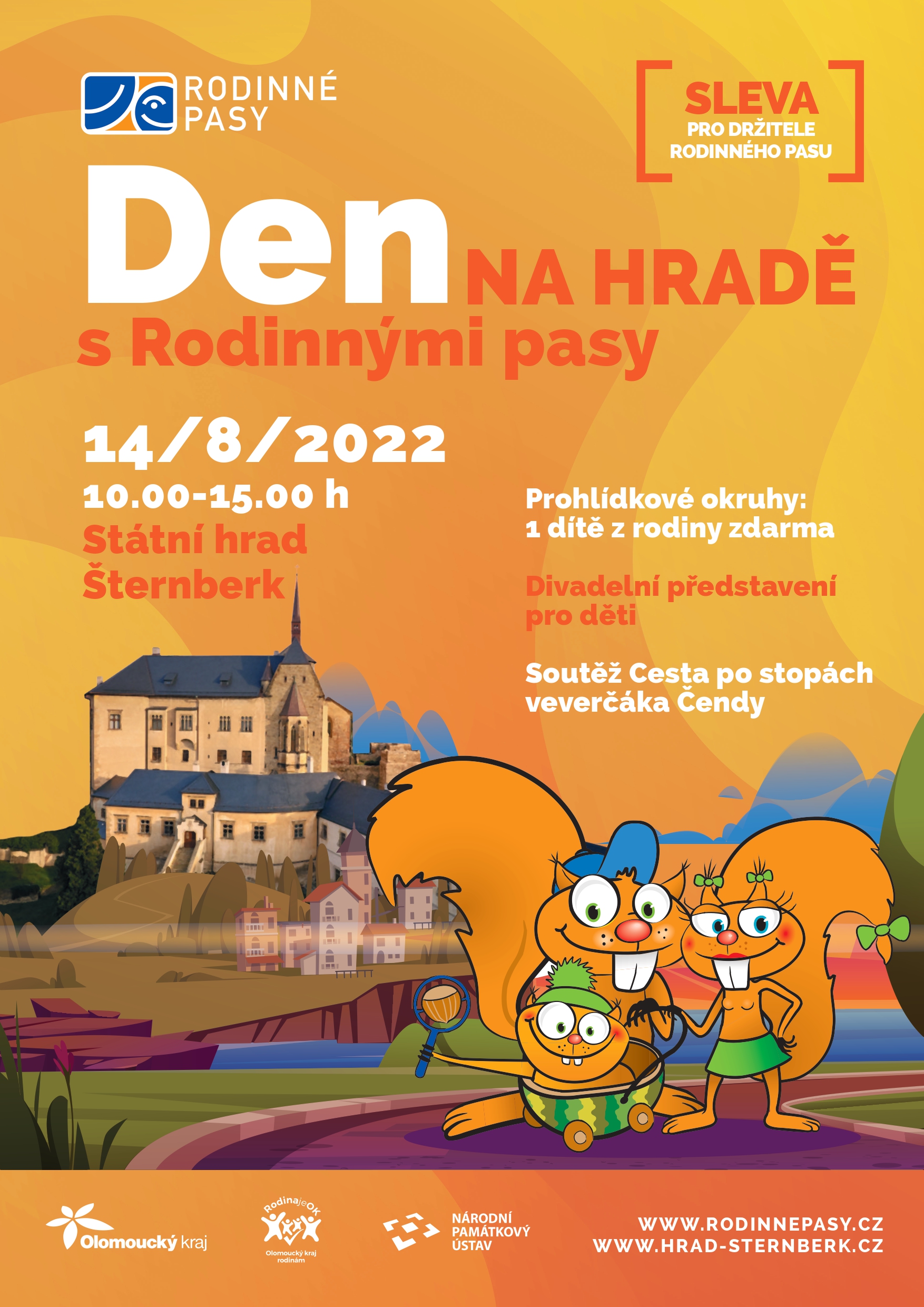 Den na hrad s Rodinnmi pasy