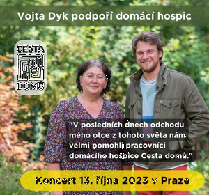 Vojta Dyk podpo koncertem domc hospic Cesta do