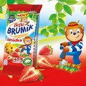 Brumík se rozhodl potěšit své kamarády hned dvěma novými lahodnými příchutěmi – BeBe Brumík Jahůdka a BeBe Brumík Jablíčko.