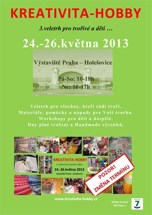 Výherci soutěže o vstupenky na veletrh Kreativita - Hobby